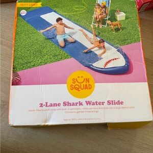 Sun Squad 2-Lane Shark Water Slide